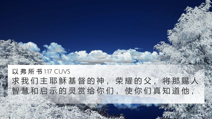 以 弗 所 书 1:17 CUVS Bible Verse Image