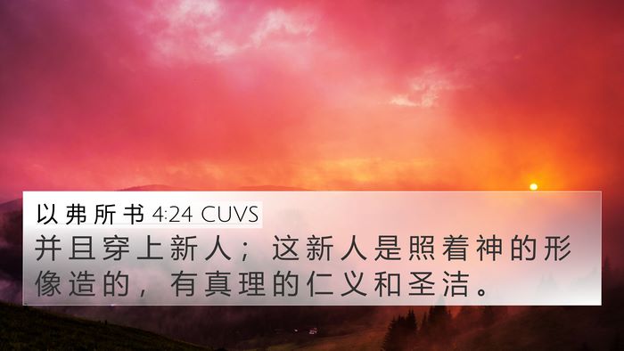 以 弗 所 书 4:24 CUVS Bible Verse Image