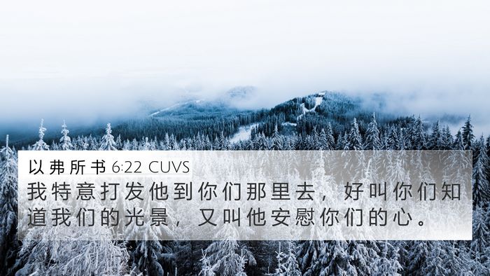 以 弗 所 书 6:22 CUVS Bible Verse Image