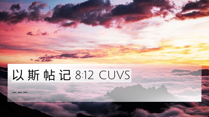 以 斯 帖 记 8:12 CUVS Bible Verse Image