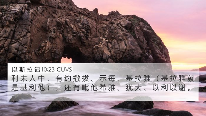 以 斯 拉 记 10:23 CUVS 4K Wallpaper - 利 未 人 中 ， 有 约 撒 拔 、 示 每 - 4K Wallpaper Bible Verse