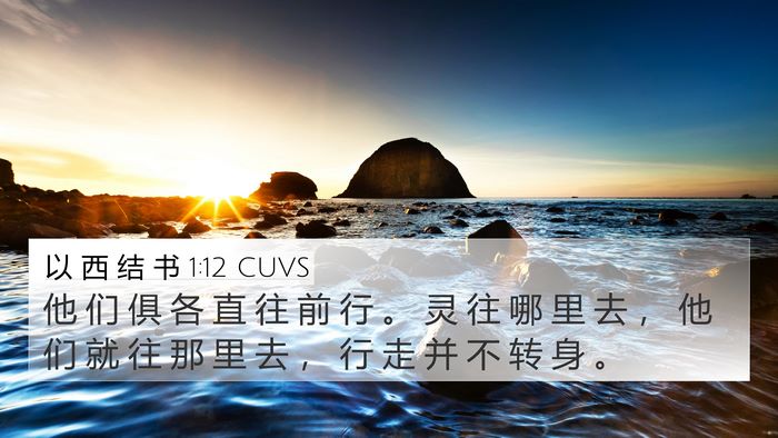 以 西 结 书 1:12 CUVS Bible Verse Image