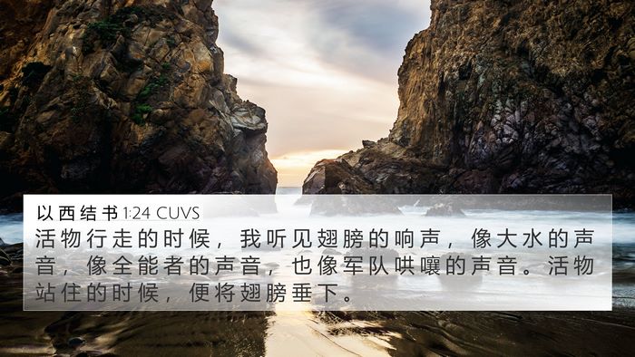 以 西 结 书 1:24 CUVS Bible Verse Image