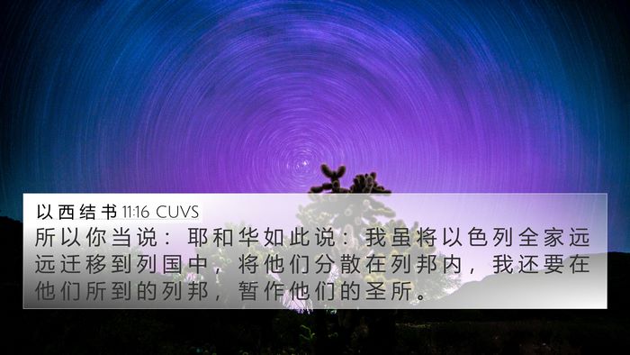 以 西 结 书 11:16 CUVS Bible Verse Image