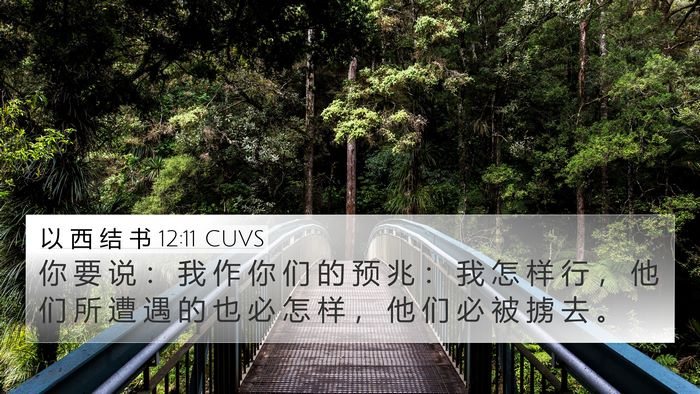 以 西 结 书 12:11 CUVS Bible Verse Image