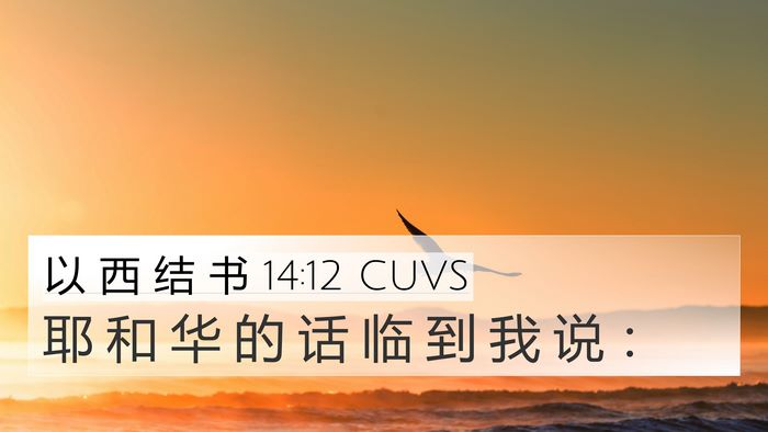 以 西 结 书 14:12 CUVS Bible Verse Image