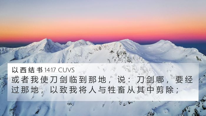 以 西 结 书 14:17 CUVS Bible Verse Image
