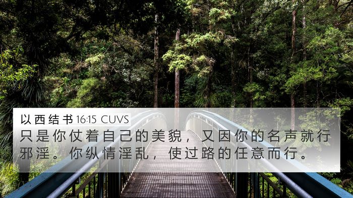 以 西 结 书 16:15 CUVS Bible Verse Image