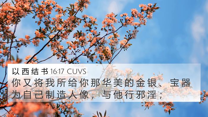 以 西 结 书 16:17 CUVS Bible Verse Image