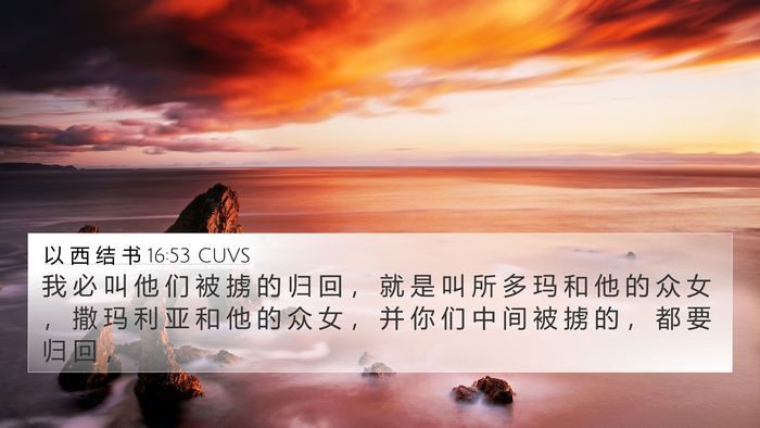 以 西 结 书 16:53 CUVS Bible Verse Image