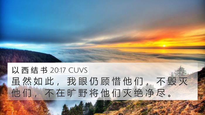 以 西 结 书 20:17 CUVS Bible Verse Image