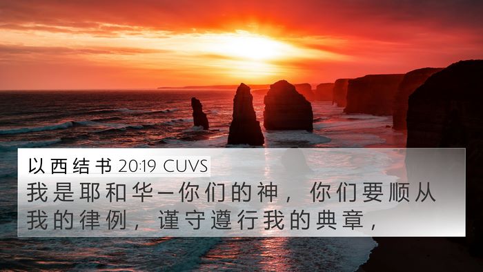 以 西 结 书 20:19 CUVS Bible Verse Image