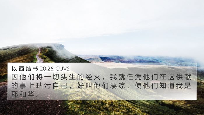 以 西 结 书 20:26 CUVS Bible Verse Image