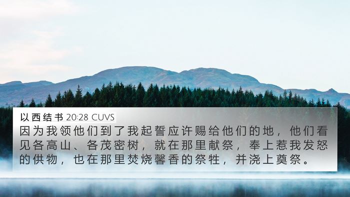 以 西 结 书 20:28 CUVS Bible Verse Image