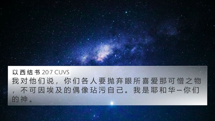 以 西 结 书 20:7 CUVS Bible Verse Image