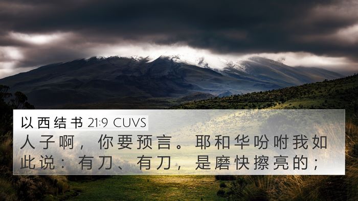 以 西 结 书 21:9 CUVS Bible Verse Image
