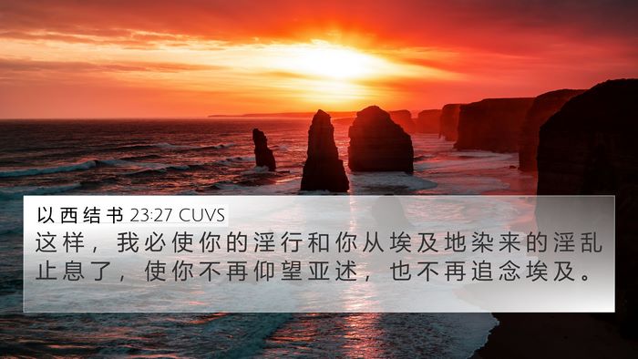 以 西 结 书 23:27 CUVS Bible Verse Image