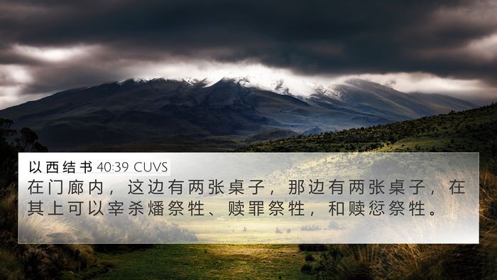 以 西 结 书 40:39 CUVS Bible Verse Image