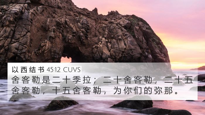 以 西 结 书 45:12 CUVS Bible Verse Image