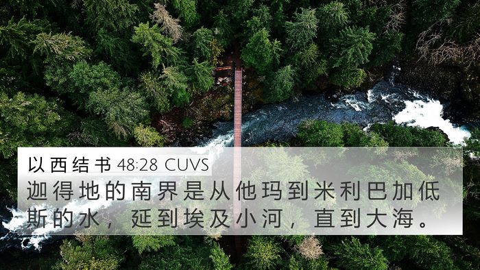 以 西 结 书 48:28 CUVS Bible Verse Image