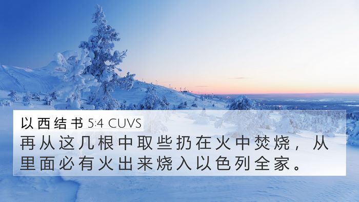以 西 结 书 5:4 CUVS Bible Verse Image