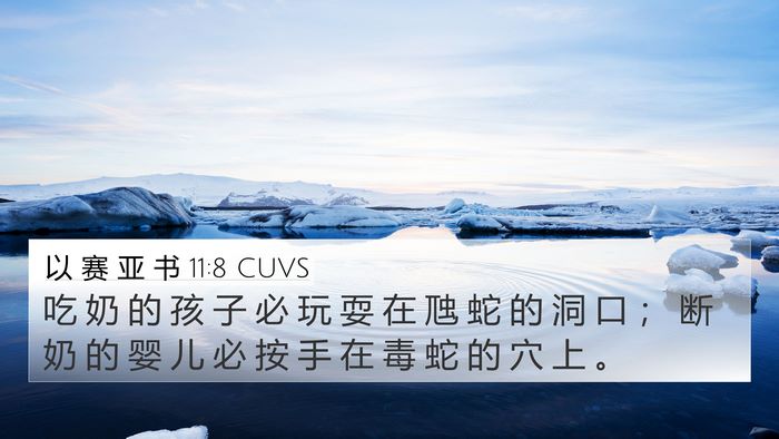 以 赛 亚 书 11:8 CUVS 4K Wallpaper - 吃 奶 的 孩 子 必 玩 耍 在 虺 蛇 的 - 4K Wallpaper Bible Verse