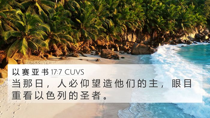 以 赛 亚 书 17:7 CUVS Bible Verse Image