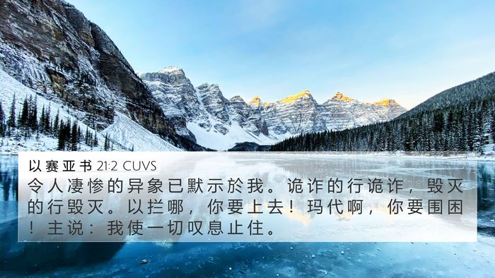以 赛 亚 书 21:2 CUVS Bible Verse Image