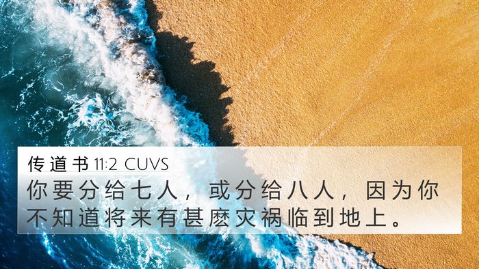 传 道 书 11:2 CUVS Bible Verse Image