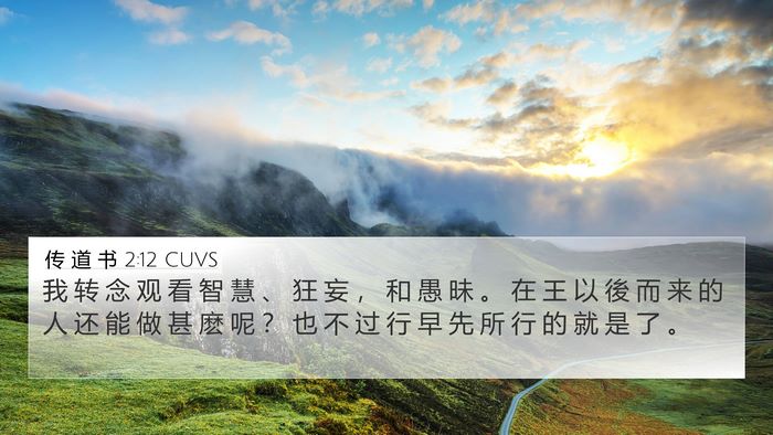 传 道 书 2:12 CUVS Bible Verse Image