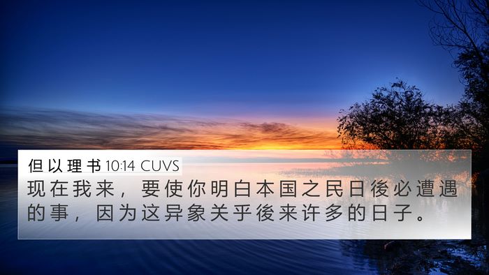 但 以 理 书 10:14 CUVS Bible Verse Image