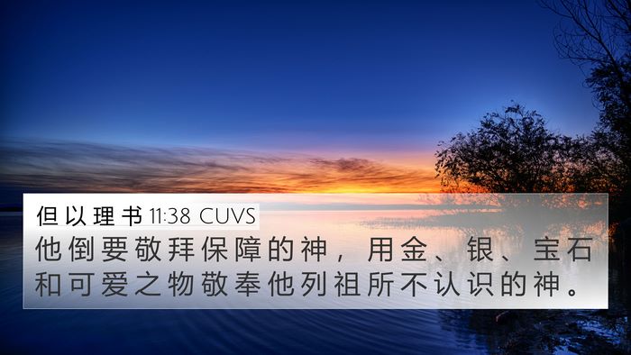 但 以 理 书 11:38 CUVS Bible Verse Image