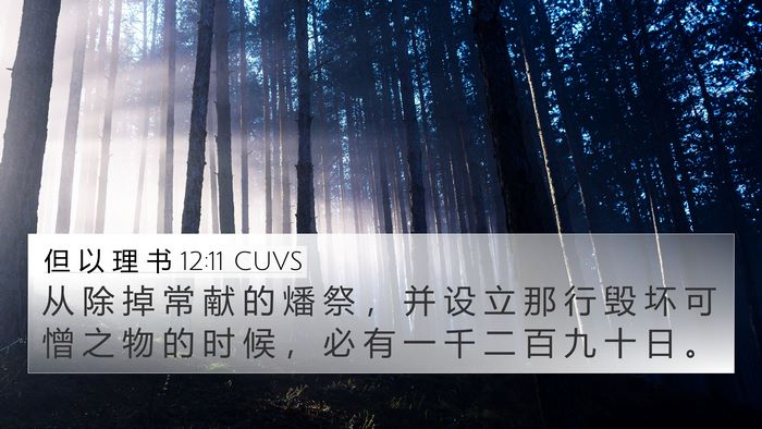 但 以 理 书 12:11 CUVS Bible Verse Image