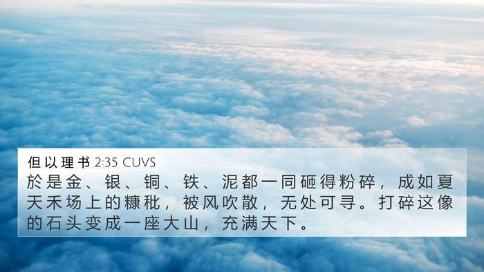 但 以 理 书 2:35 CUVS Bible Verse Image