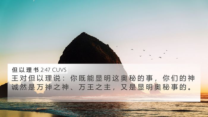 但 以 理 书 2:47 CUVS Bible Verse Image
