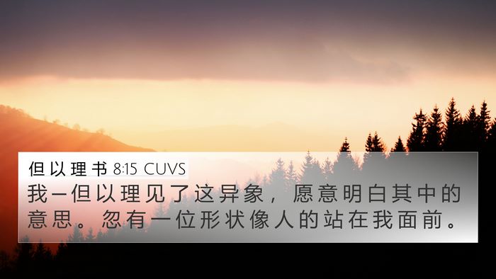 但 以 理 书 8:15 CUVS Bible Verse Image