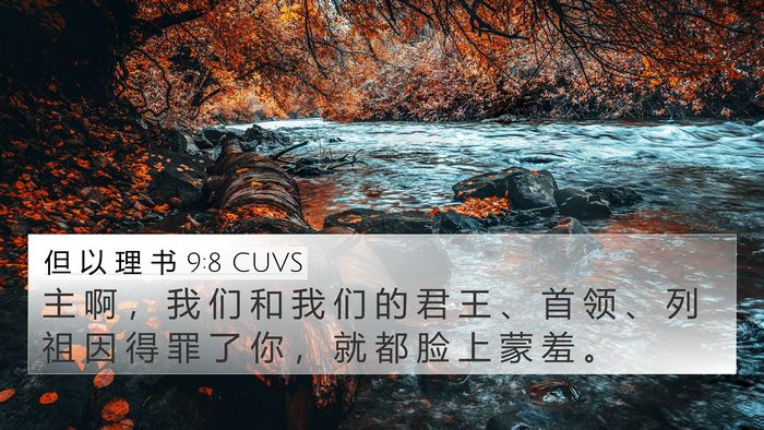 但 以 理 书 9:8 CUVS Bible Verse Image