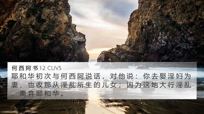 何 西 阿 书 1:2 CUVS Bible Verse Image