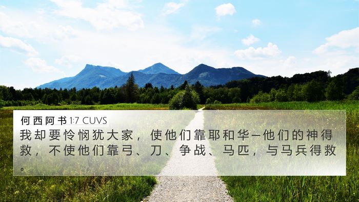 何 西 阿 书 1:7 CUVS Bible Verse Image