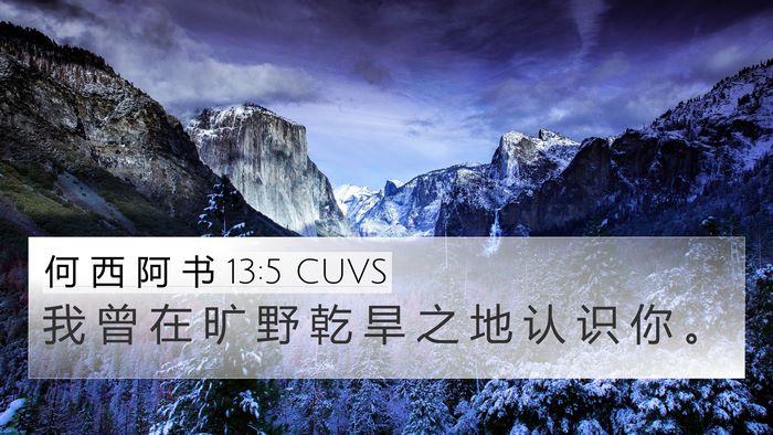 何 西 阿 书 13:5 CUVS Bible Verse Image