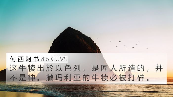 何 西 阿 书 8:6 CUVS Bible Verse Image