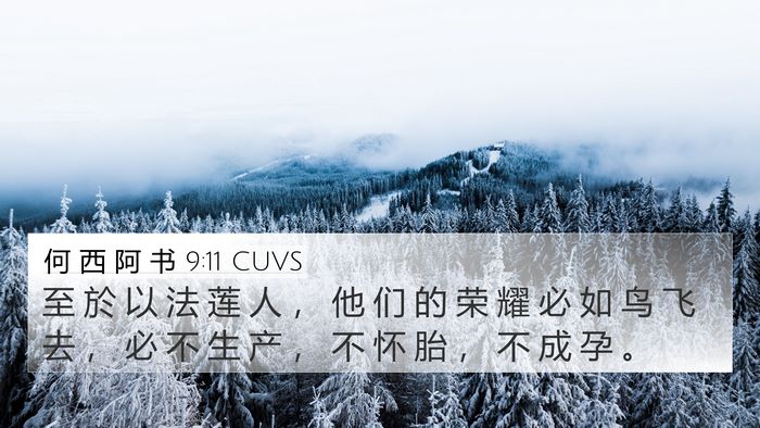 何 西 阿 书 9:11 CUVS Bible Verse Image