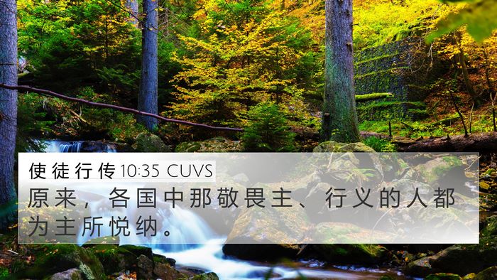 使 徒 行 传 10:35 CUVS Bible Verse Image