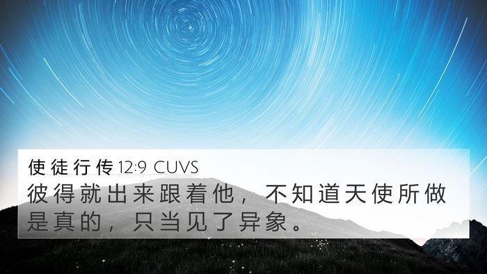 使 徒 行 传 12:9 CUVS Bible Verse Image