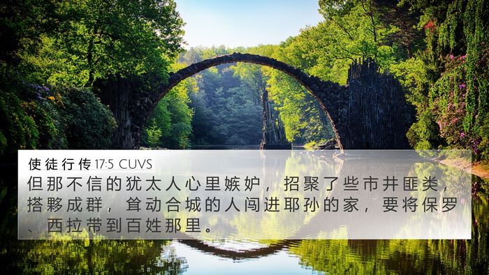 使 徒 行 传 17:5 CUVS Bible Verse Image