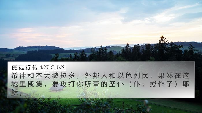 使 徒 行 传 4:27 CUVS Bible Verse Image