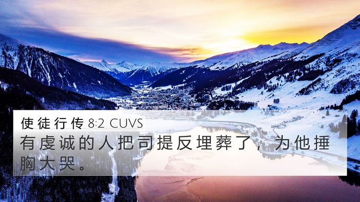 使 徒 行 传 8:2 CUVS Bible Verse Image