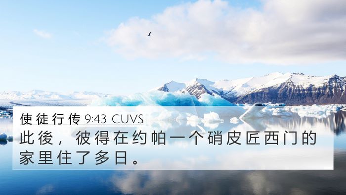 使 徒 行 传 9:43 CUVS Bible Verse Image
