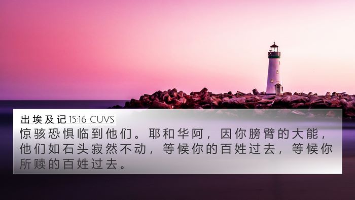 出 埃 及 记 15:16 CUVS Bible Verse Image