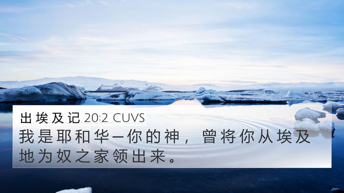 出 埃 及 记 20:2 CUVS Bible Verse Image